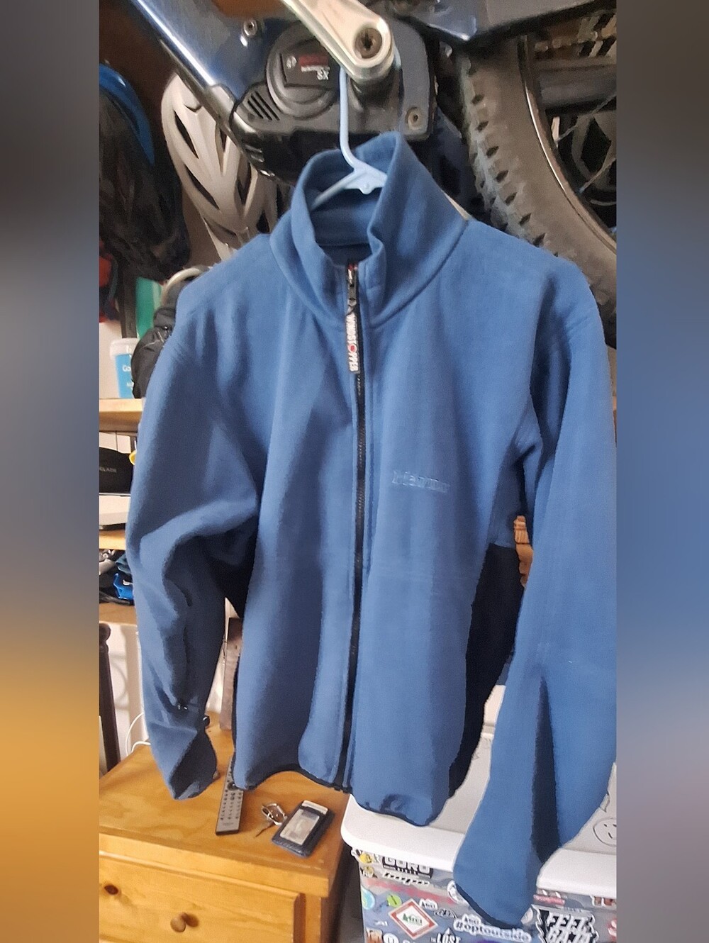 Men's Blue Full-Zip Fleece Windstopper Jacket.
